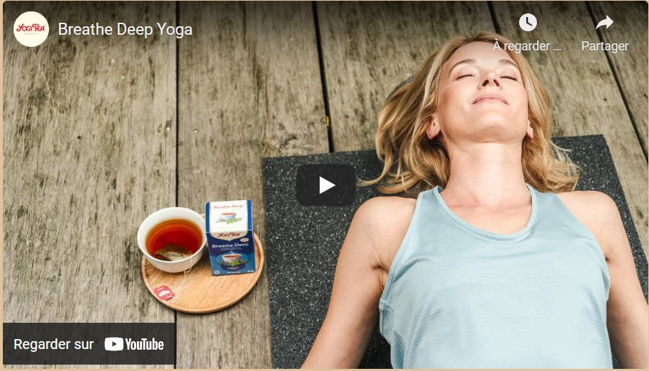 Exercice de yoga pour favoriser une respiration consciente