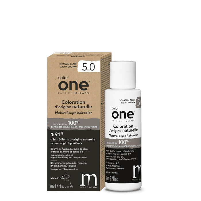 Color One-Coloration Naturelle 5.0 Chatain Clair 80 ml