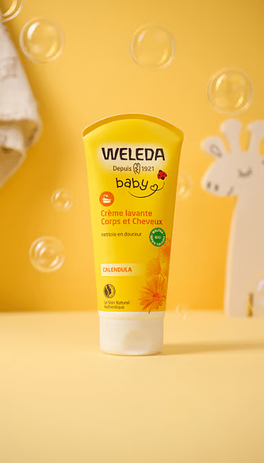 Crème lavante Corps et Cheveux au Calendula