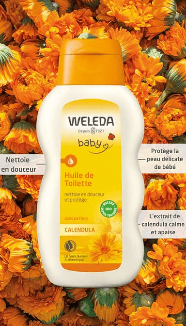 Huile de toilette au Calendula